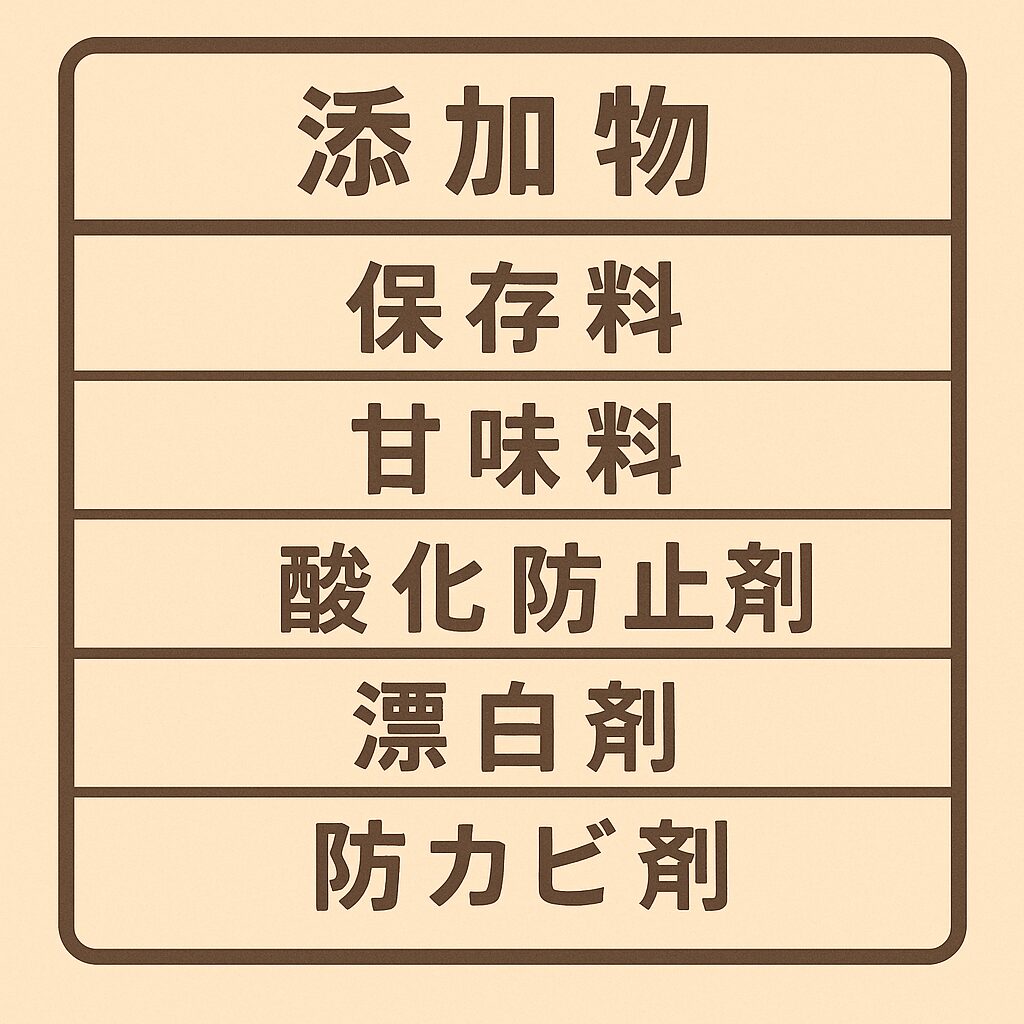 添加物用途ごとまとめ